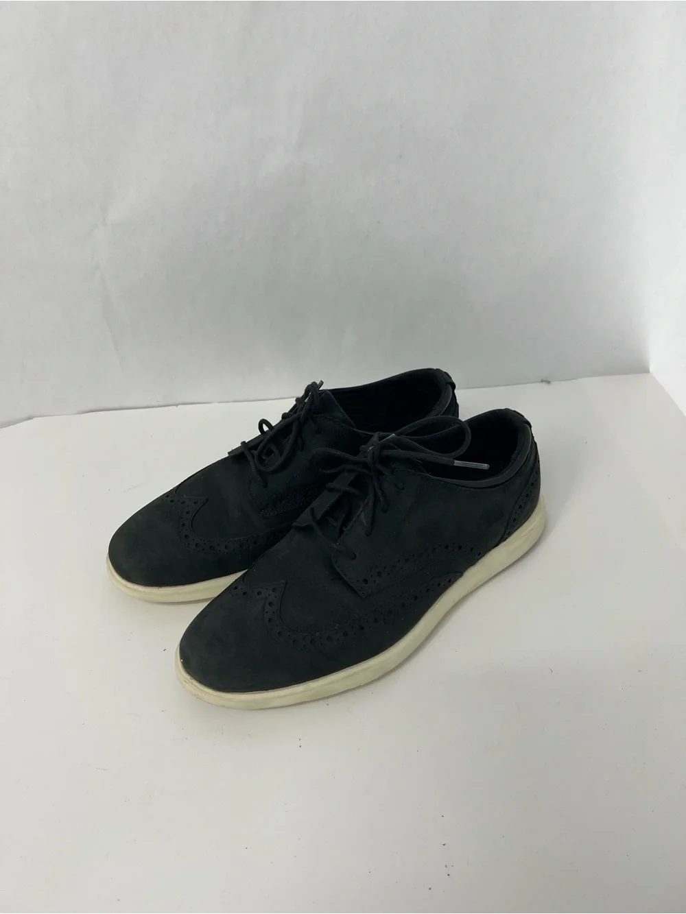 Cole Haan zero grand Black Wingtip Casual Lace-Up Shoes